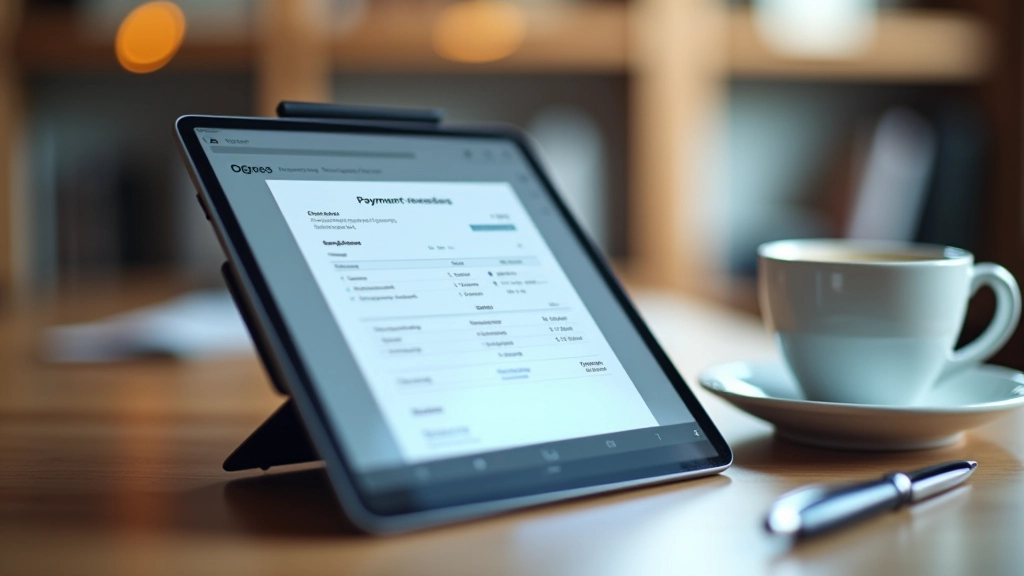 Reçu de transaction numérique montrant les frais détaillés et transparents